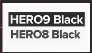 Hero9 black & Hero8 black